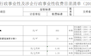 宁县行政事业性及涉企行政事业性收费目录清单（2018年度）---建设