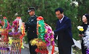 宁县举行烈士纪念日向烈士敬献花篮仪式