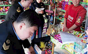 宁县春荣镇食药监所工商所联合执法检查学校食堂及校园周边食品安全