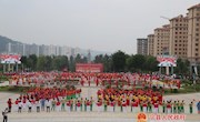 宁县举办万人广场舞大赛 庆祝新中国成立70周年