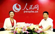 人民网甘肃频道访谈：宁县县委书记侯昌明