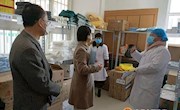石芳督查防疫物资调拨储备情况