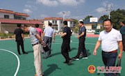 全市全民健身中心建设项目现场会参会人员到我县观摩