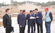 侯昌明调研银西高铁宁县客运站及站前广场和客运站至县城连接线项目建设情况