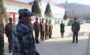 孙武奇到宁县观摩民兵训练基地