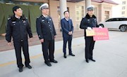 庆阳市公安局交警支队在宁县开展慰问活动