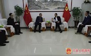 李鹏飞会见中国铁路兰州局银川车站站长姚自魁一行