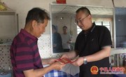 王超到九岘乡开展“七一”走访慰问活动