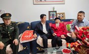 甘肃省爱国拥军促进会走访慰问宁县老红军