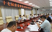 十七届县委常委会召开第17次会议