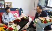 孙明东开展“八一”走访慰问活动
