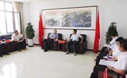 段登云与中石化华北油气分公司华延公司总经理石明杰座谈