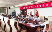 冯毅主持召开十八届县政府第29次常务会议