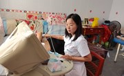 宁县春荣卫生院在李台村开展公卫下乡免费健康体检活动