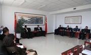 段登云与北京京田建筑有限公司董事长韩国华一行座谈