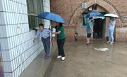宁县：网格员闻“汛”而动 筑牢群众安全防线