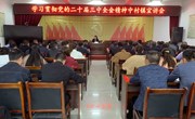 郭丽丽在中村镇宣讲党的二十届三中全会精神