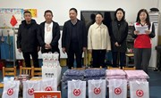宁县红十字会携手爱心企业 爱心人士为坳马幼儿园送去冬日温暖
